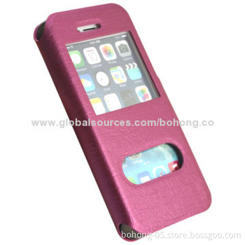 PU and PC case for iPhone 5s, different color is available